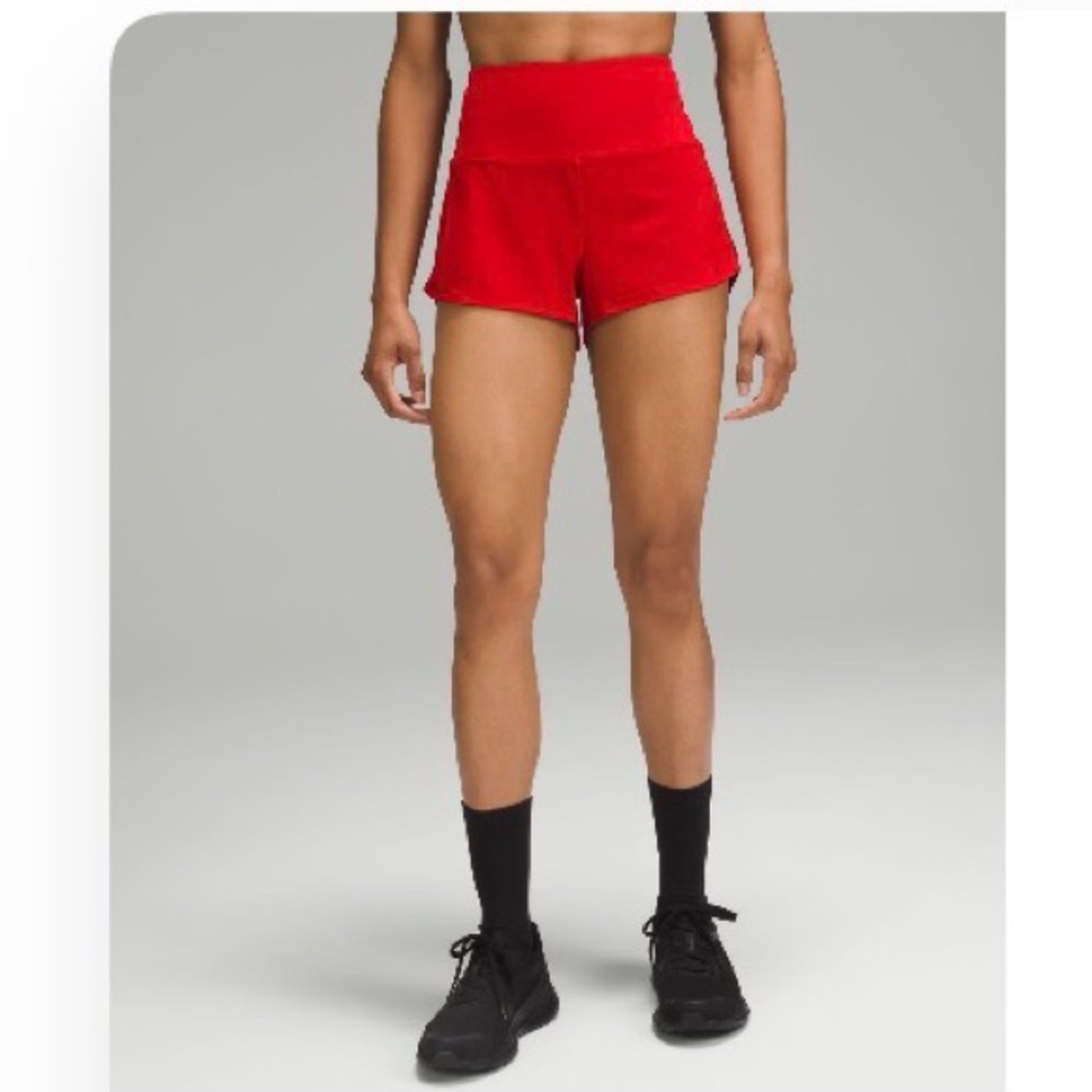 Lululemon Speed Up High-Rise 2.5" Shorts - Dark Red